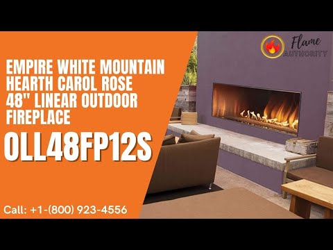 Empire White Mountain Hearth Carol Rose 48" Linear Outdoor Fireplace OLL48FP12S