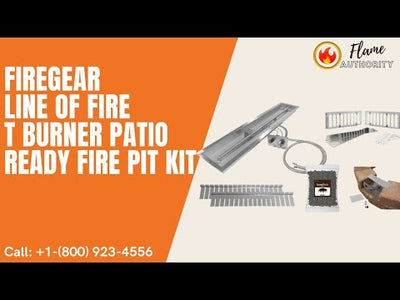 Firegear Line Of Fire 48" T Burner Patio Ready Fire Pit Kit LOF-48LTTMSIN-PK