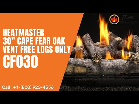 Heatmaster 30" Cape Fear Oak Vent Free Logs Only CFO30