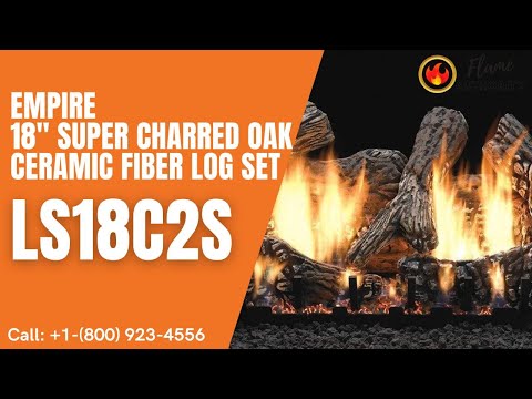 Empire 18" Super Charred Oak Ceramic Fiber Log Set LS18C2S