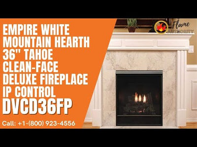 Empire White Mountain Hearth 36" Tahoe Clean-Face Deluxe Fireplace IP Control DVCD36FP