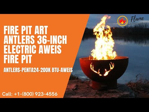 Fire Pit Art Antlers 36-inch Electric AWEIS Fire Pit Antlers-PENTA24-200K BTU-AWEIS