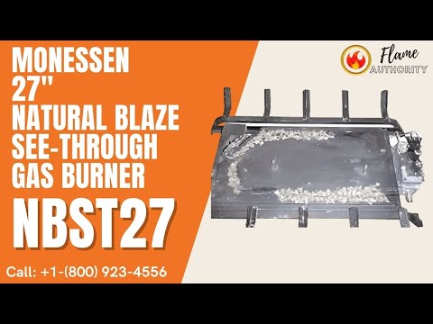Monessen 27" Natural Blaze See-Through Gas Burner NBST27