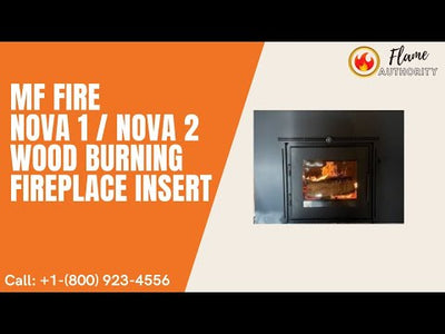 MF Fire 40 Inch Nova 1 Wood Burning Fireplace Insert MF02-BP1-DP1-I