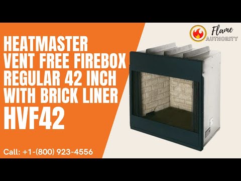 Heatmaster Vent Free Firebox Regular 42 inch with Brick Liner HVF42