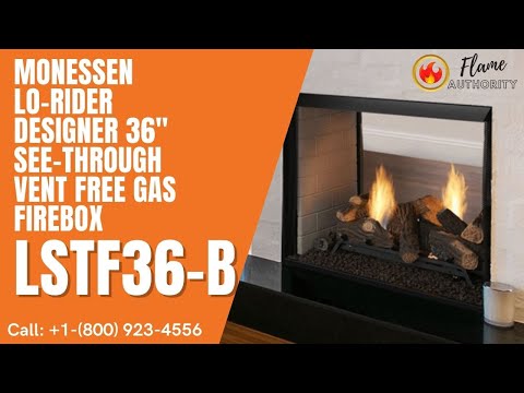 Monessen Lo-Rider Designer 36" See-Through Vent Free Gas Firebox LSTF36-B