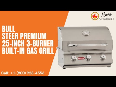 Bull Steer Premium 25-Inch 3-Burner Built-In Gas Grill