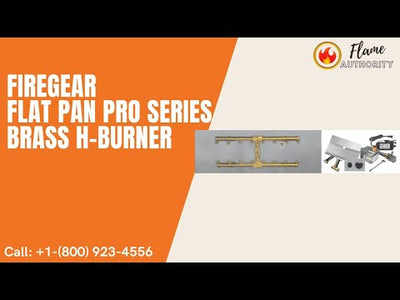 Firegear 72" Flat Pan Pro Series Brass H-Burner LOF-7210PS606AWS