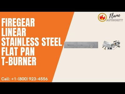 Firegear 24" Linear Stainless Steel Flat Pan T-Burner LOF-2408FTAWS
