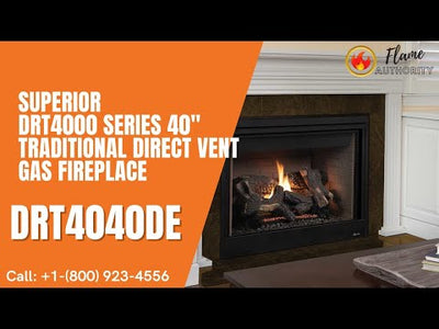 Superior DRT4000 Series 40" Traditional Direct Vent Gas Fireplace DRT4040DE