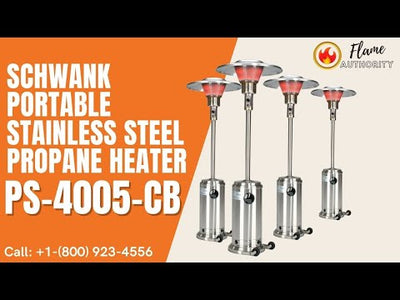 ParasolSchwank Portable Stainless Steel Propane Heater PS-4005-CB