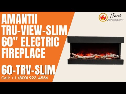 Amantii True View Slim 60" Smart Electric Fireplace 60-TRV-SLIM