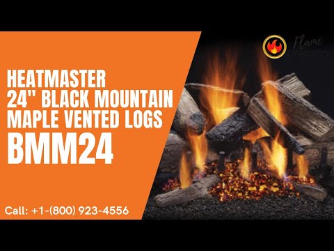 Heatmaster 24" Black Mountain Maple Vented Logs BMM24