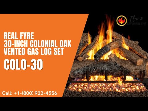 Real Fyre 30-inch Colonial Oak Vented Gas Log Set - COLO-30