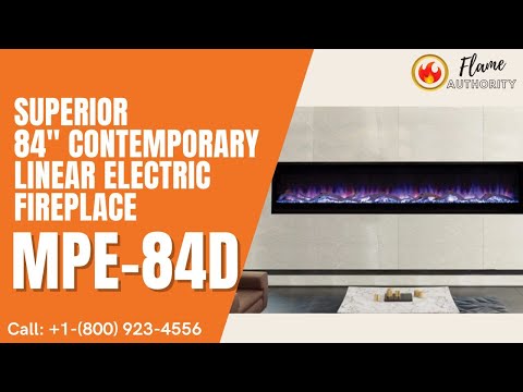 Superior 84" Contemporary Linear Electric Fireplace MPE-84D