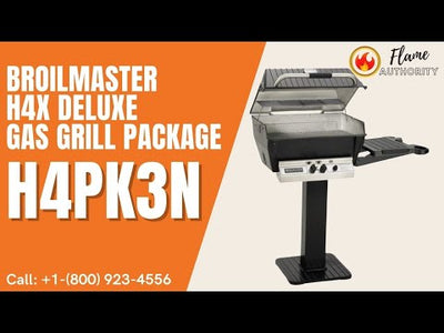 BroilMaster H4X Deluxe Gas Grill Package H4PK3N