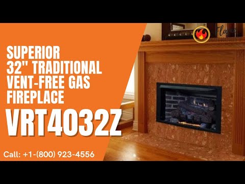 Superior 32" Traditional Vent-Free Gas Fireplace VRT4032Z