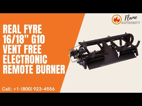 Real Fyre 16/18" G10 Vent Free Electronic Remote Burner G10-16/18-01V