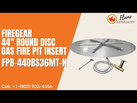 Firegear 44" Round Disc Gas Fire Pit Insert FPB-44DBS36MT-N