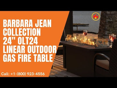 Barbara Jean Collection 24" OLT24 Linear Outdoor Gas Fire Table