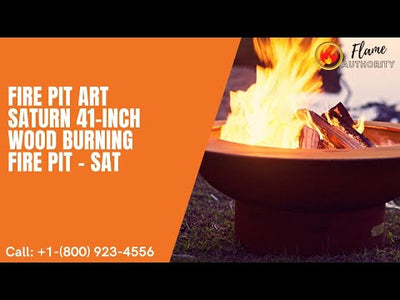 Fire Pit Art Saturn 41-inch Wood Burning Fire Pit - SAT