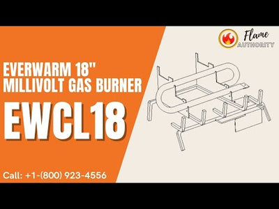 EverWarm 18" Millivolt Gas Burner - EWCL18