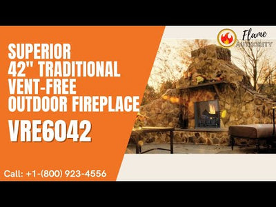 Superior 42" Traditional Vent-Free Outdoor Fireplace VRE6042