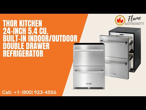 Thor Kitchen 24-Inch 5.4 cu. Built-in Indoor/Outdoor Double Drawer Refrigerator