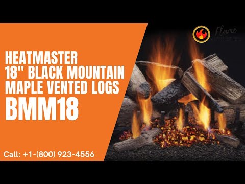 Heatmaster 18" Black Mountain Maple Vented Logs BMM18