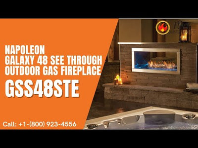 Napoleon Galaxy 48 See Through Outdoor Gas Fireplace GSS48STE