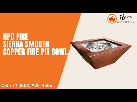 HPC Fire Sierra Smooth Copper Fire Pit Bowl SIER36-EI