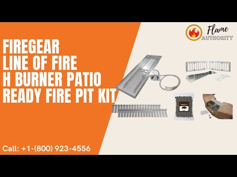 Firegear Line Of Fire 48" H Burner Patio Ready Fire Pit Kit LOF-48LHTMSIN-PK