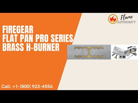 Firegear 30" Flat Pan Pro Series Brass H-Burner LOF-3010PS246AWS
