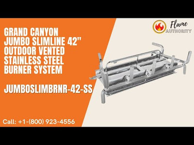 Grand Canyon Jumbo Slimline 42" Outdoor Vented Stainless Steel Burner System JUMBOSLIMBRNR-42-SS
