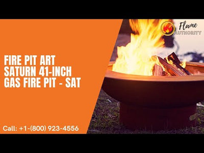 Fire Pit Art Saturn 41-inch Gas Fire Pit - SAT