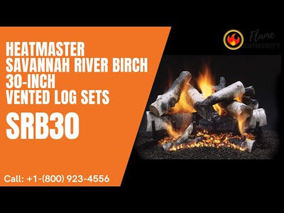 Heatmaster Savannah River Birch 30-Inch Vented Log Sets SRB30