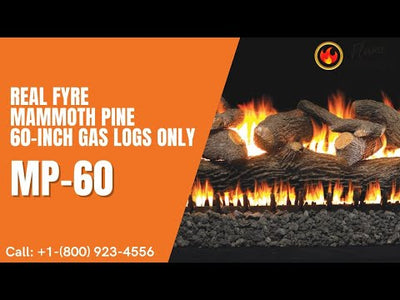 Real Fyre Mammoth Pine 60-Inch Gas Logs Only MP-60