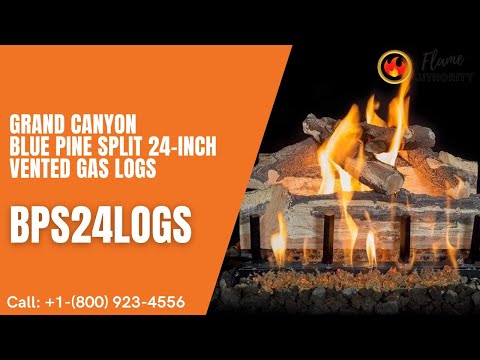 Grand Canyon Blue Pine Split 24-inch Vented Gas Logs BPS24LOGS