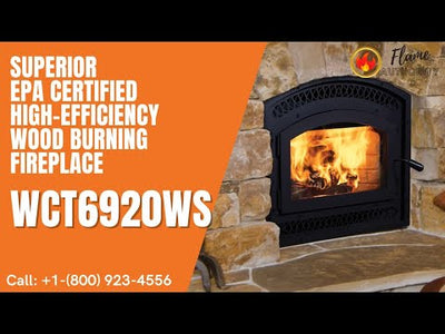Superior EPA Certified High-Efficiency Wood Burning Fireplace WCT6920WS