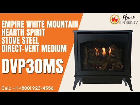 Empire White Mountain Hearth Spirit Stove Steel Direct-Vent Medium DVP30MS