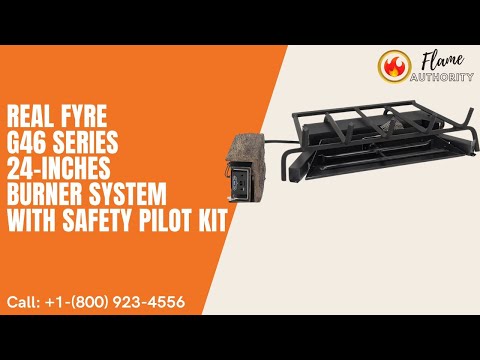 Real Fyre G46 Series 24-inches Burner System with Safety Pilot Kit G46-24