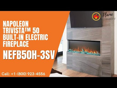 Napoleon Trivista™ 50 Built-In Electric Fireplace NEFB50H-3SV