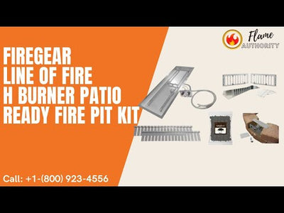 Firegear Line Of Fire 36" H Burner Patio Ready Fire Pit Kit LOF-36LHTMSIN-PK