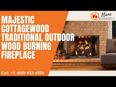 Majestic Cottagewood 42" Traditional Outdoor Wood Burning Fireplace