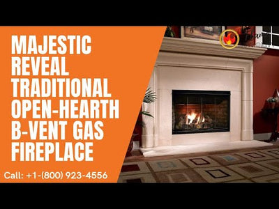 Majestic Reveal 36" Traditional Open-Hearth B-Vent Gas Fireplace RBV4236IT