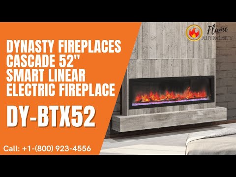 Dynasty Fireplaces Cascade 52" Smart Linear Electric Fireplace DY-BTX52
