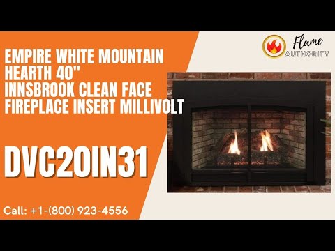 Empire White Mountain Hearth 40" Innsbrook Clean Face Fireplace Insert Millivolt DVC20IN31
