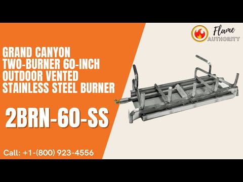 Grand Canyon Two-Burner 60-inch Outdoor Vented Stainless Steel Burner 2BRN-60-SS