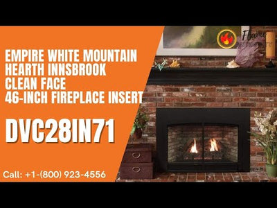 Empire White Mountain Hearth Innsbrook Clean Face 46-inch Fireplace Insert DVC28IN71
