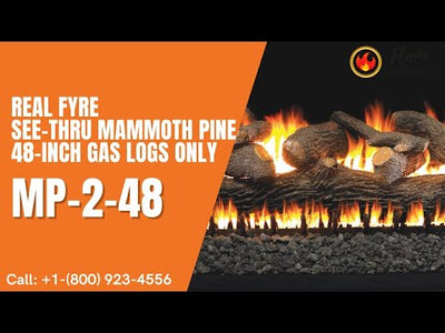 Real Fyre See-Thru Mammoth Pine 48-Inch Gas Logs Only MP-2-48